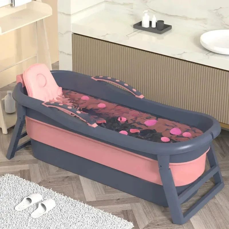 Современная простая стандартная Складная Ванна для взрослых большая ванна