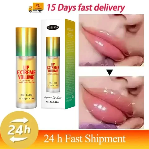 Мгновенное увеличение объема губ, масло для увеличения объема губ, блеск для губ, пухлая сыворотка, увлажняющая помада против морщин, сексуальный уход за губами, макияж