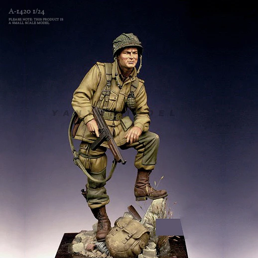 

1/24 Resin Soldier model kits figure colorless and self-assembled A-1420