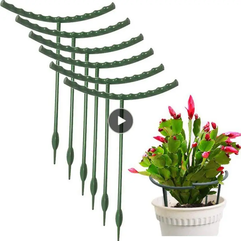 

Пластиковая стойка для поддержки растений, стойка для выращивания растений в теплице, садовая подставка для альпинизма, лозы, цветов, аксессуары для растений