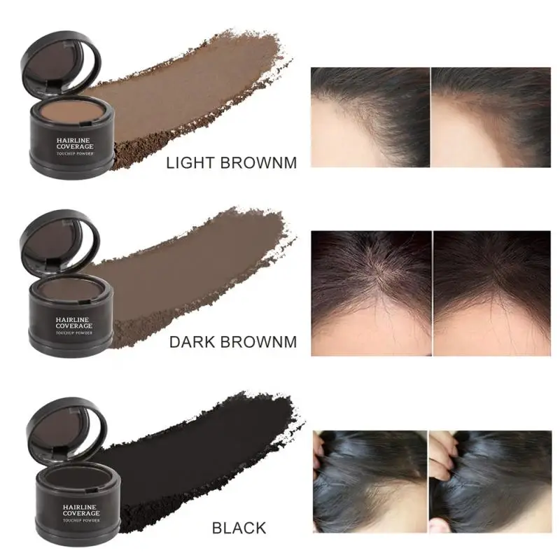 

EELHOE Waterproof Hair Line Powder Set Makeups Natural Fluffy Thin Hairline Shadow Powder Hair Fill Repair Concealer Forehead