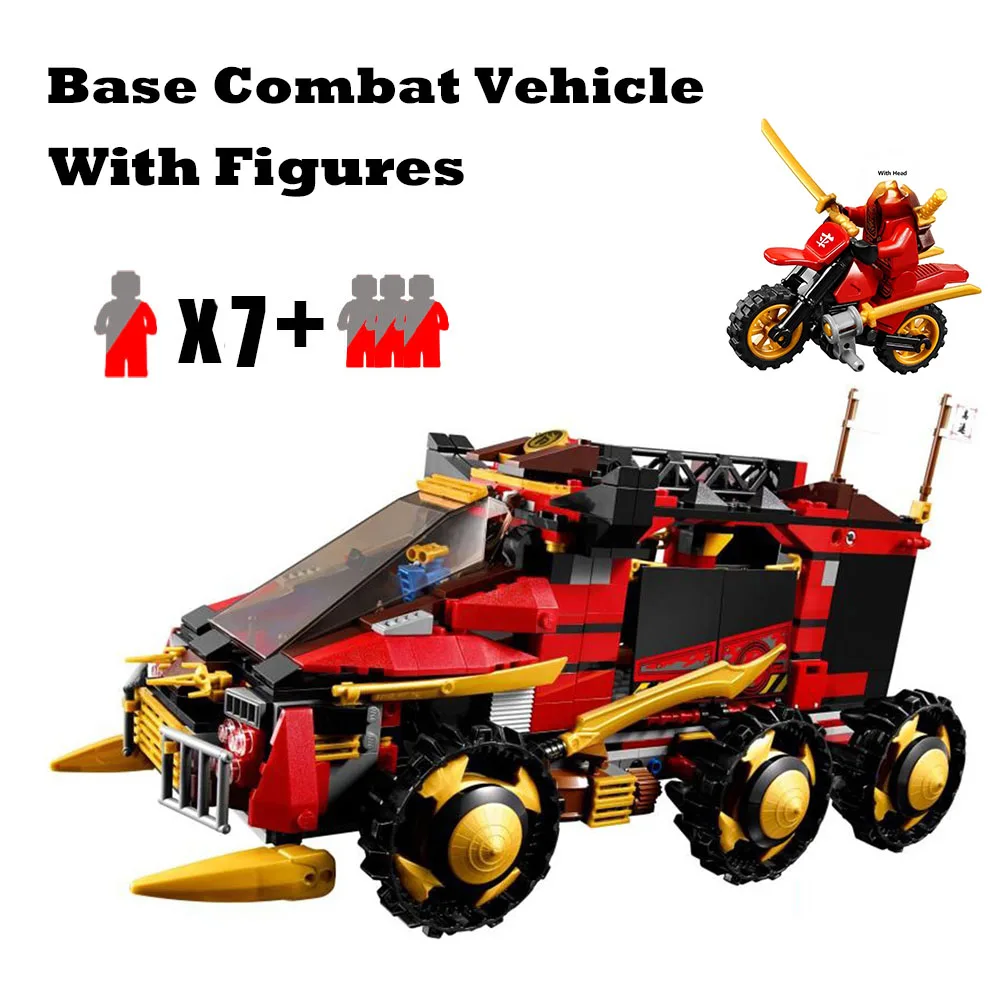 

758Pcs DB X Mobile Command Center Bricks Model Building Blocks Compatible 70750 Boys Toys For Children Gifts
