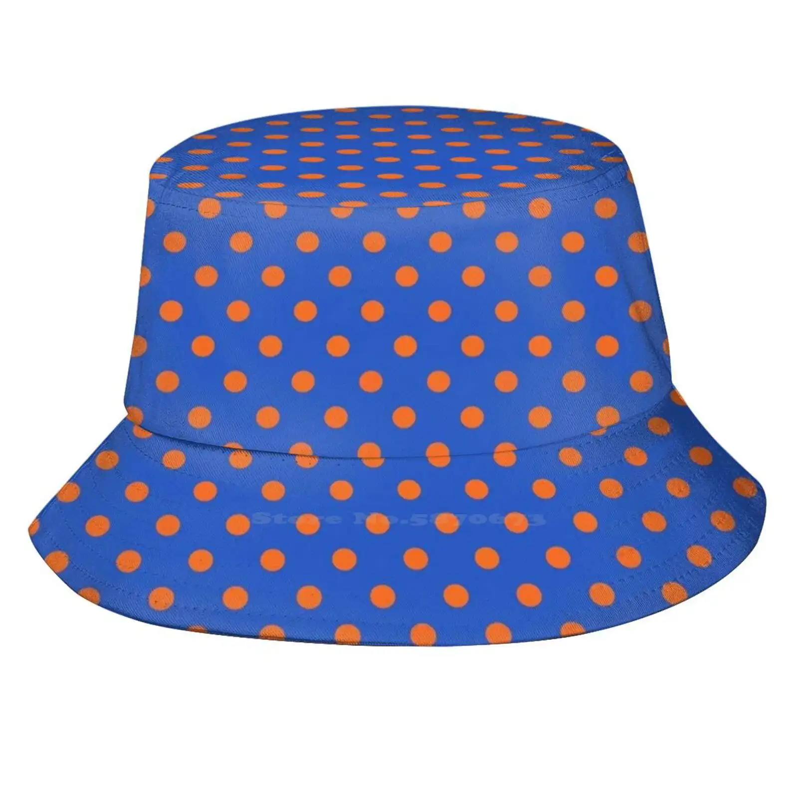 

Blue And Orange Polka Dot Outdoor Sun Fishing Panama Hats Pattern Designs Blue Orange Polkadots Polka Dots Small Dotted Spots