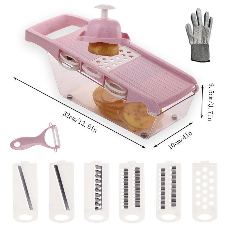 

10 in 1Vegetable Cutter Multifunctional Diced Vegetable Cutter Household Salad Shredding Planer Multifunctional Vegetable Cutter
