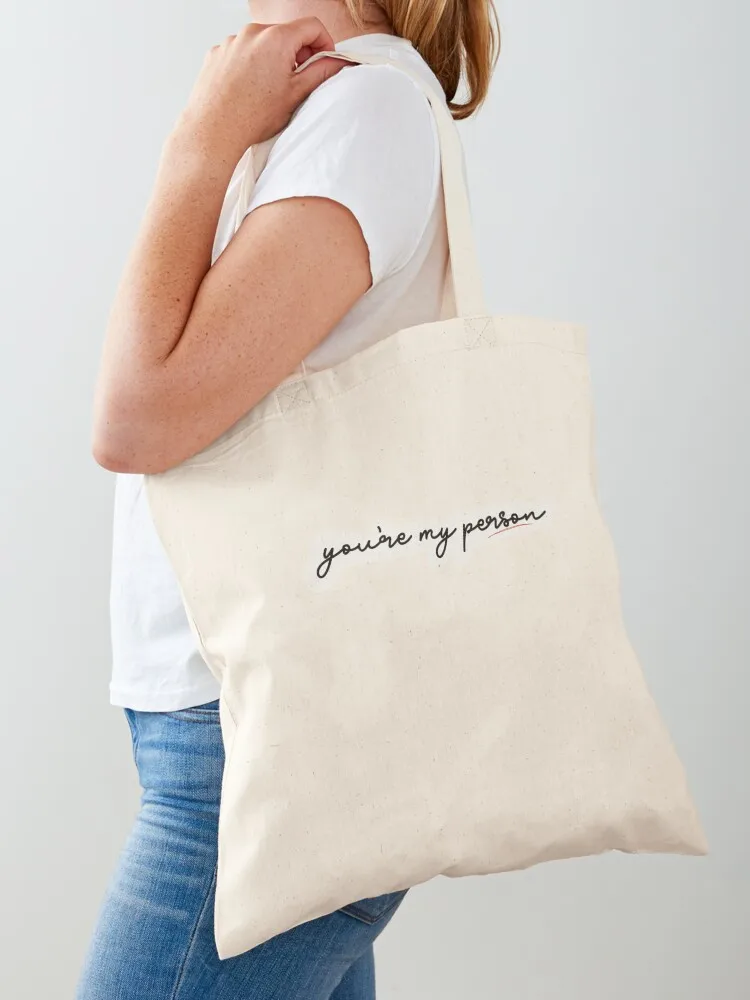 You're my person Tote Bag Женская сумка для супермаркета Складная Холщовая сумка-тоут
