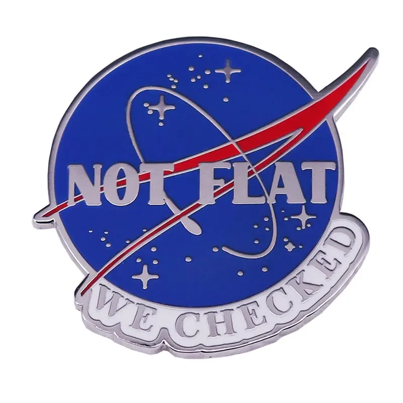

Creative Aeronautics and Space Funny Language Badge Enamelled Metal Pin Accessories Astronaut Gift Collect friends