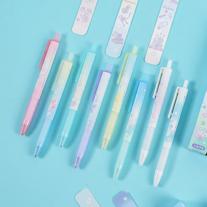 

Kawaii Sanrioed Anime series Cinnamoroll cute Cartoon Fashion creative surprise blind box black 0.5mm neutral press the pen