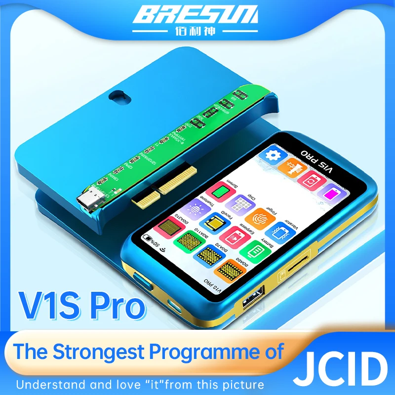 

Программатор JCID JC V1S Pro для BGA70 BGA110 BGA315, жесткий диск, инструменты для записи и чтения кодов, с фиолетовым экраном, True Tone, Face ID