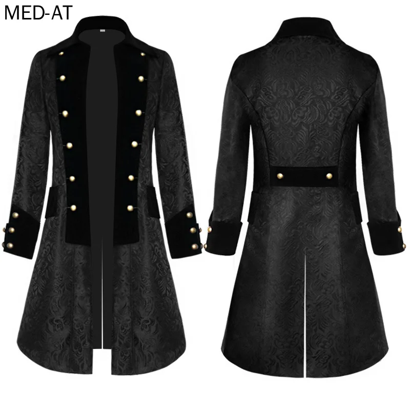 

Костюм эпохи Возрождения Tuexdo для взрослых, костюм на Хэллоуин, мужское винтажное платье в стиле стимпанк, женское платье в викторианском стиле, пальто, униформа 5XL