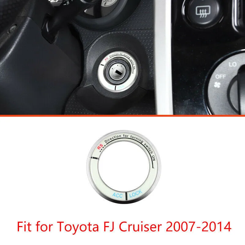 

Frame Ignition Switch Trim Silver Start Button Accessories Cover Decor