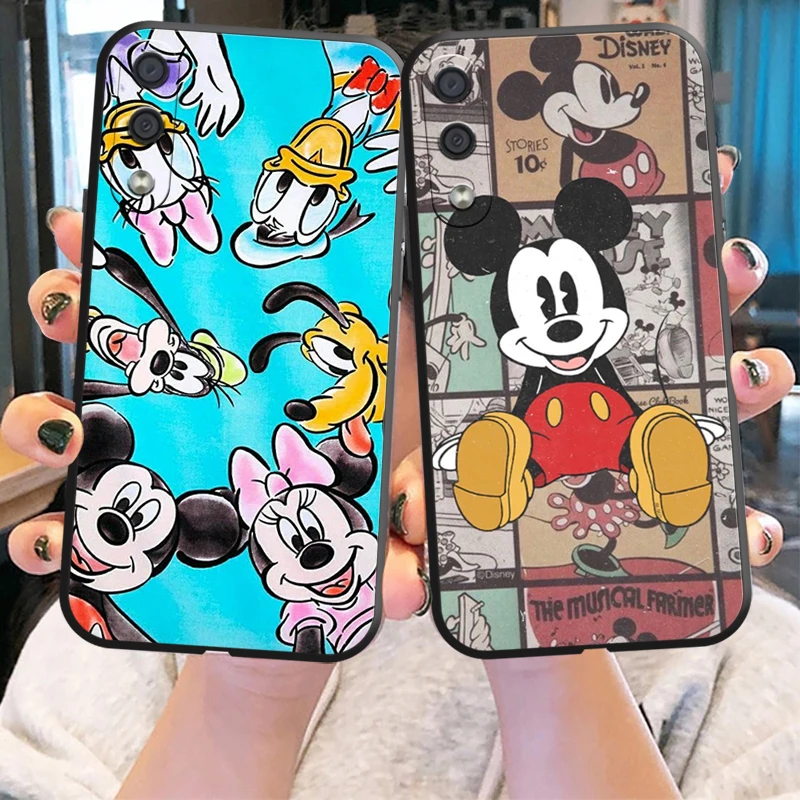 

Disney Mickey Mouse Phone Case For Samsung Galaxy A01 A02 A10 A10S A20 A22 4G 4G 5G A31 Silicone Cover Funda Soft Coque Black