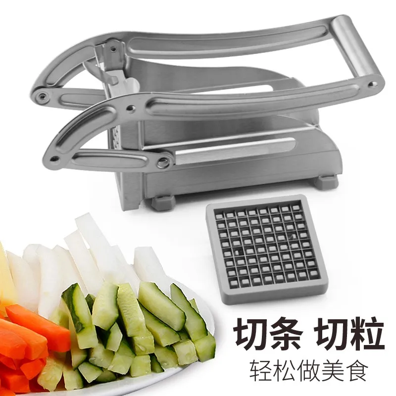 

Home Stainless Steel French Fries Slicer Potato Cutter Meat Cutting Machine Multifunction Manual Accessories For Kitchen Tools
