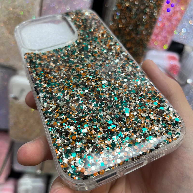 

10 шт./партия, блестящие Чехлы для IPhone 7-14