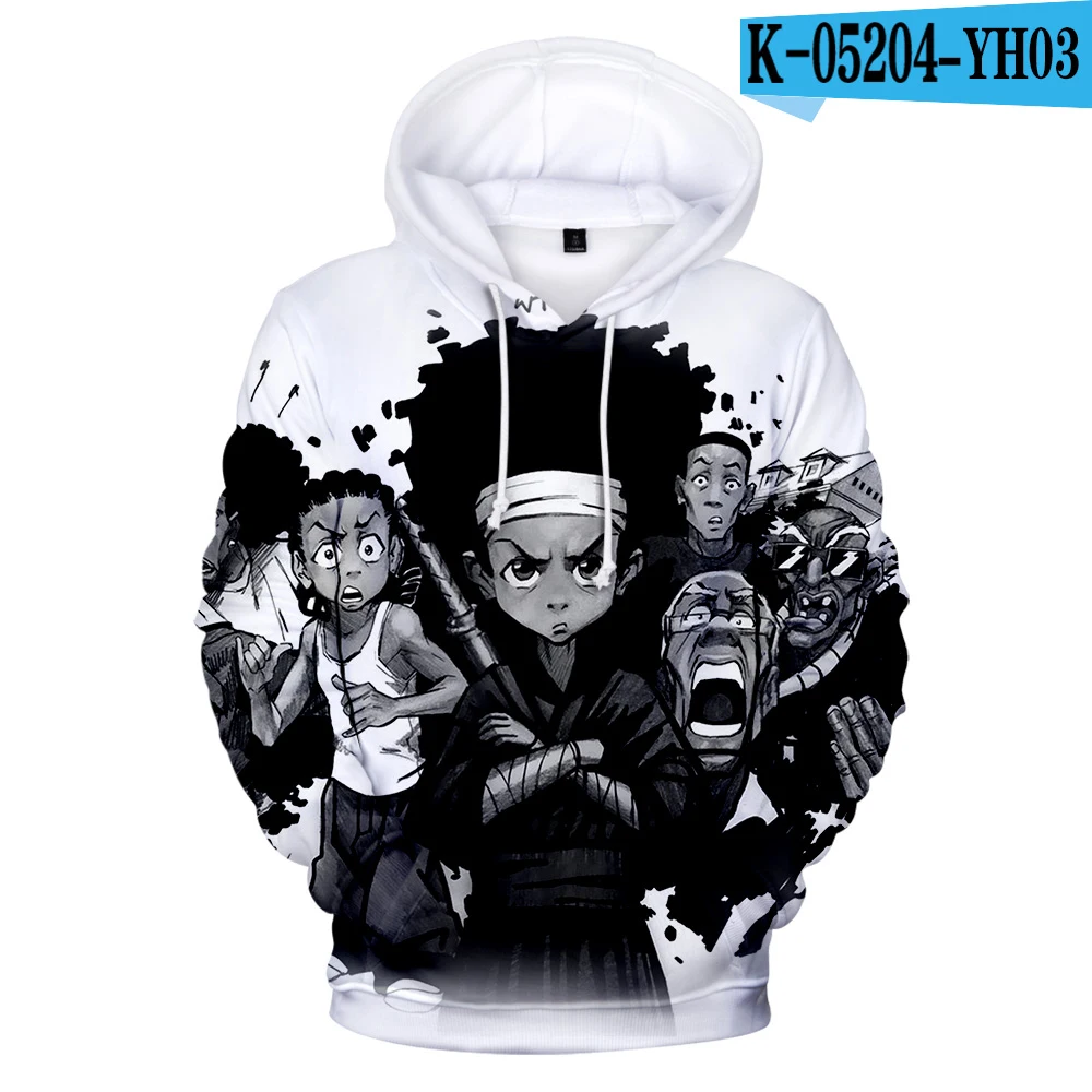 Толстовки унисекс The Boondocks Streetwear Masculino e Feminino повседневный пуловер Harajuku Compannel Dm