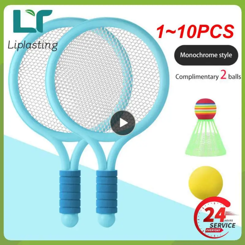 

1~10PCS Children's Badminton Tennis Racket Beginner Training Outdoor Beach Tennis Kindergarten Baby Parent Child Interactive