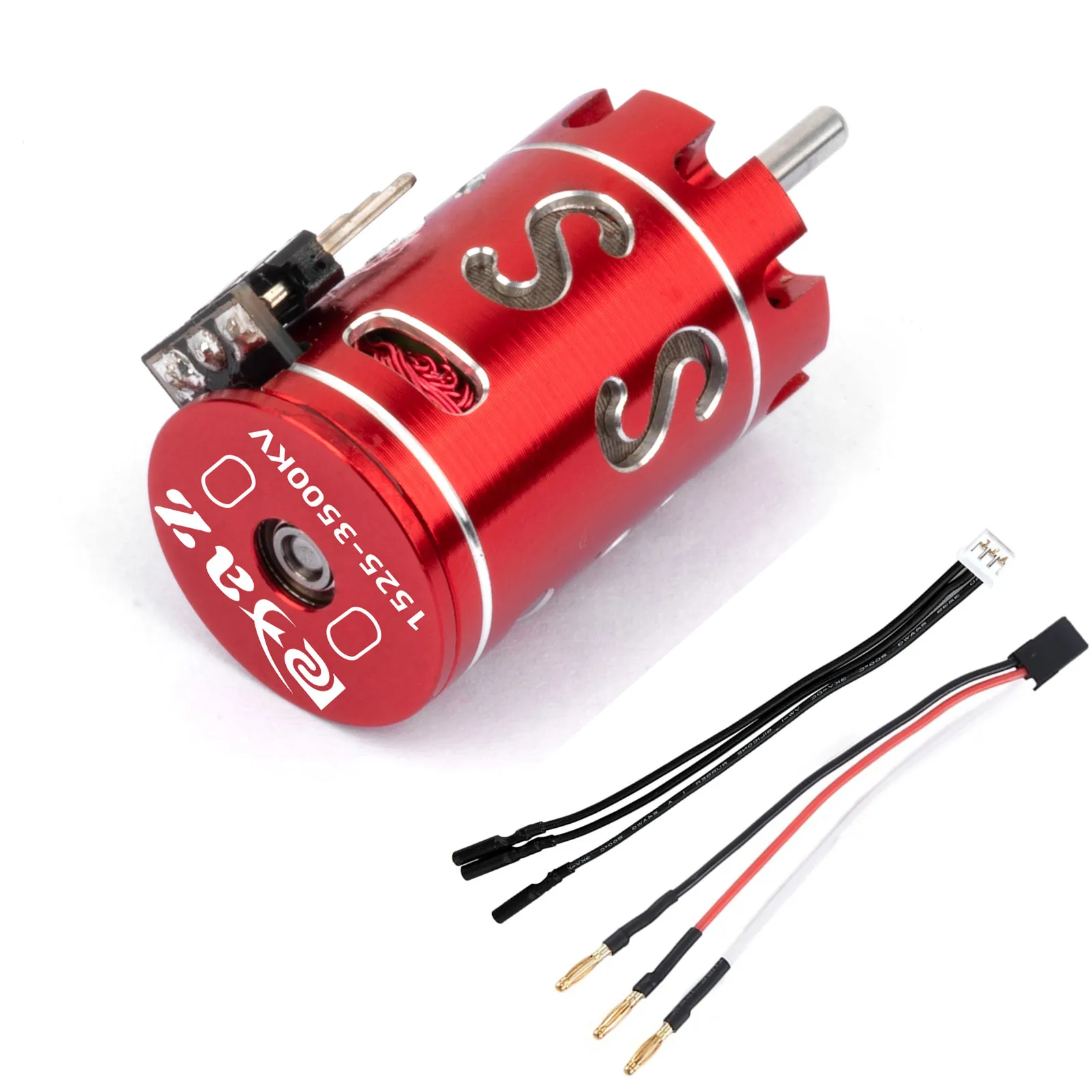 Мини-бесщеточный двигатель 3500 кВ 1525 и штекер типа банан 2 0 мм для