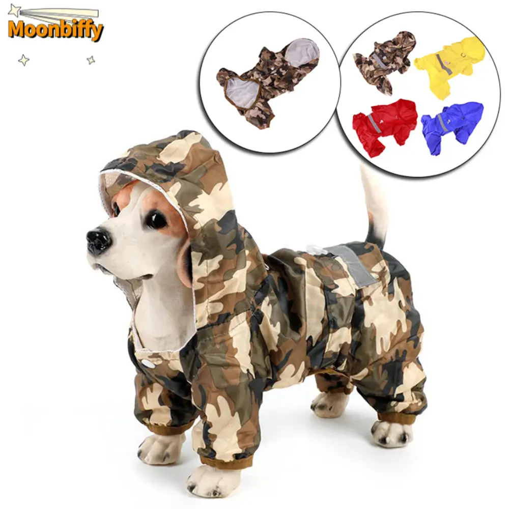 Puppy Clothes Cat Raincoat Waterproof Jacket Outdoor Rainwea