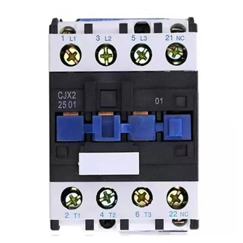 

LC1D 25a AC Contactor CJX2-2501 3 Phase Motor Magnetic Contactor модульный контактор 110/220/380V 3-Pole 1Normal Closed Silver