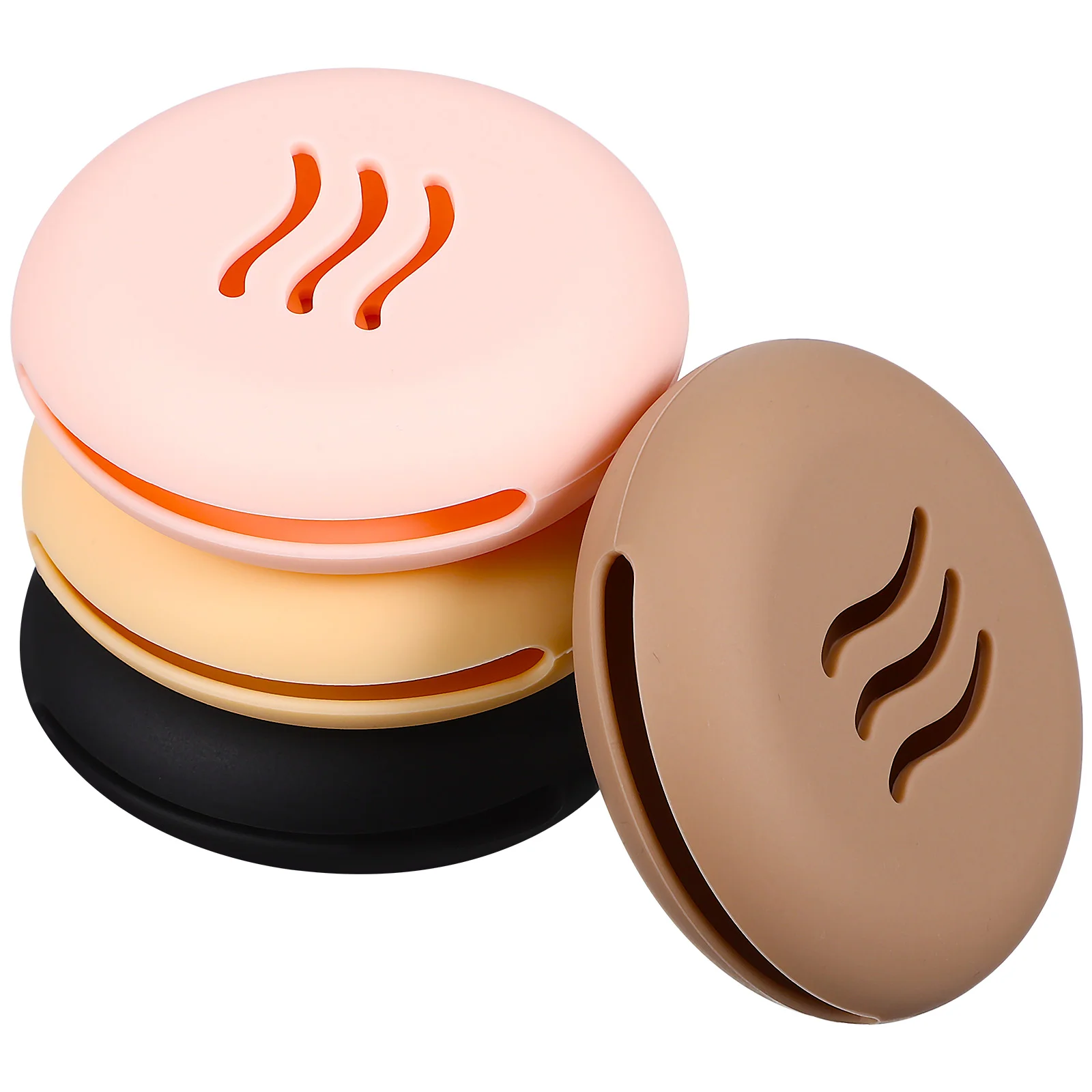 

4 Pcs Travel Organizer Bags Makeup Sponge Holder Puff Powder Silica Gel Accessories Must Haves Case