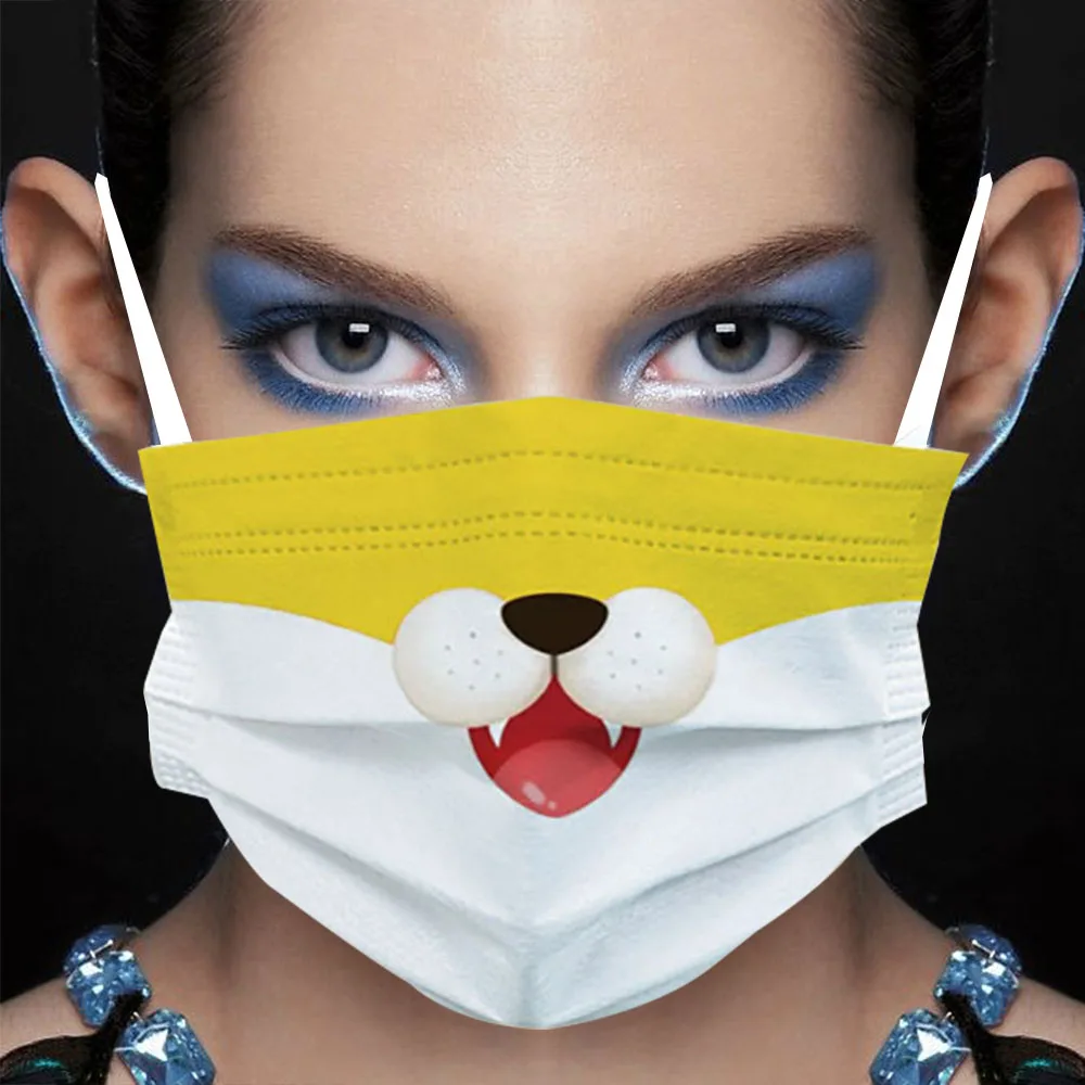 

Маска Пылезащитная для мужчин и женщин, маска для косплея и Хэллоуина с милыми животными для взрослых, забавная, лиса, медведь, тигр, свинья, ...