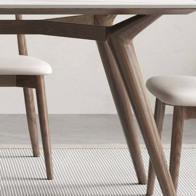 Скандинавский минималистичный обеденный стол прямоугольный современный