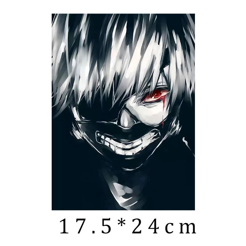 Мультяшные аниме Токийский Гуль канеки Кен теплопередающие наклейки боди арт