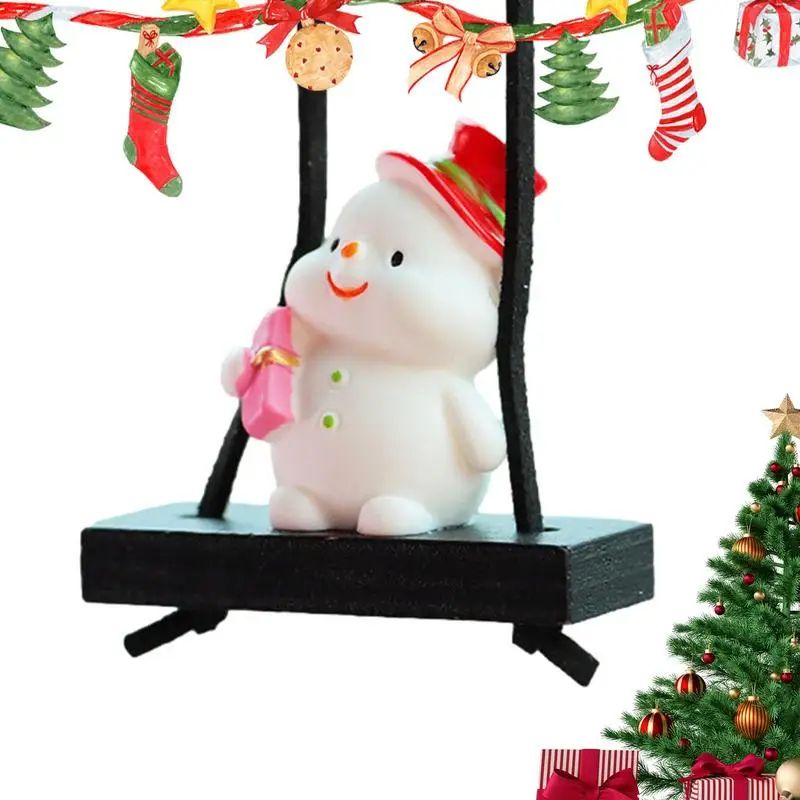 

Car Pendant Christmas Christmas Car Decoration Swing Design Christmas Tree Pendant Cartoon Snowman Santa Claus Pendant For Bag