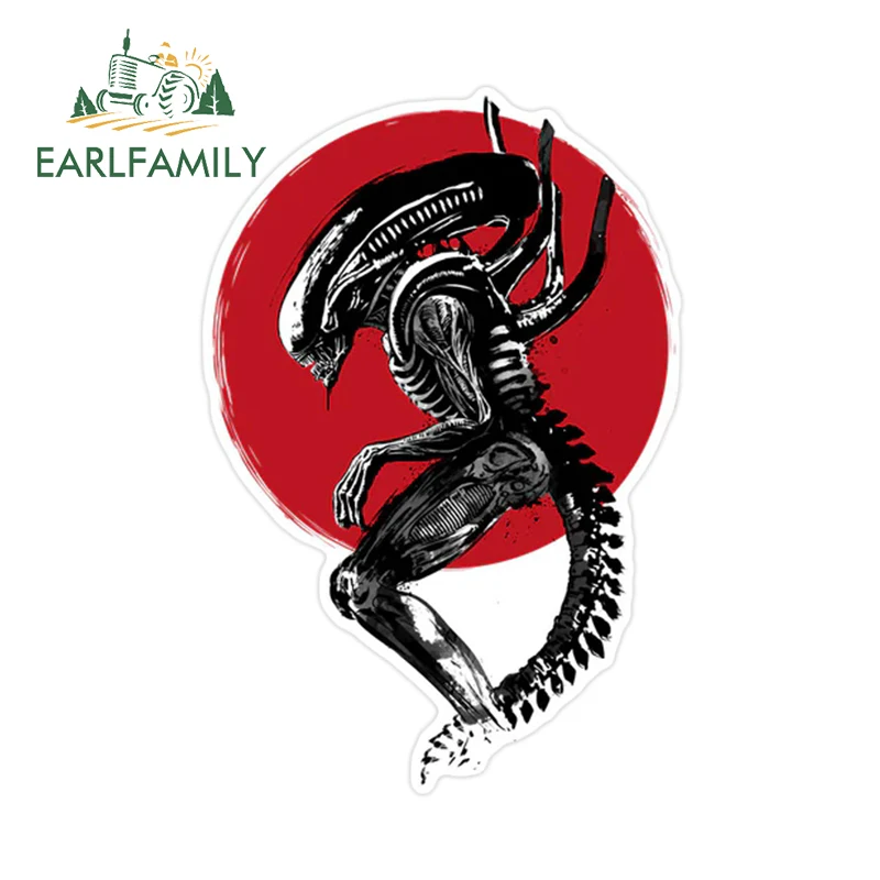 

EARLFAMILY 13 см x 8,8 см Xenomorph Alien оригинальные автомобильные наклейки Monster индивидуальная наклейка водостойкие виниловые автомобильные аксессуары