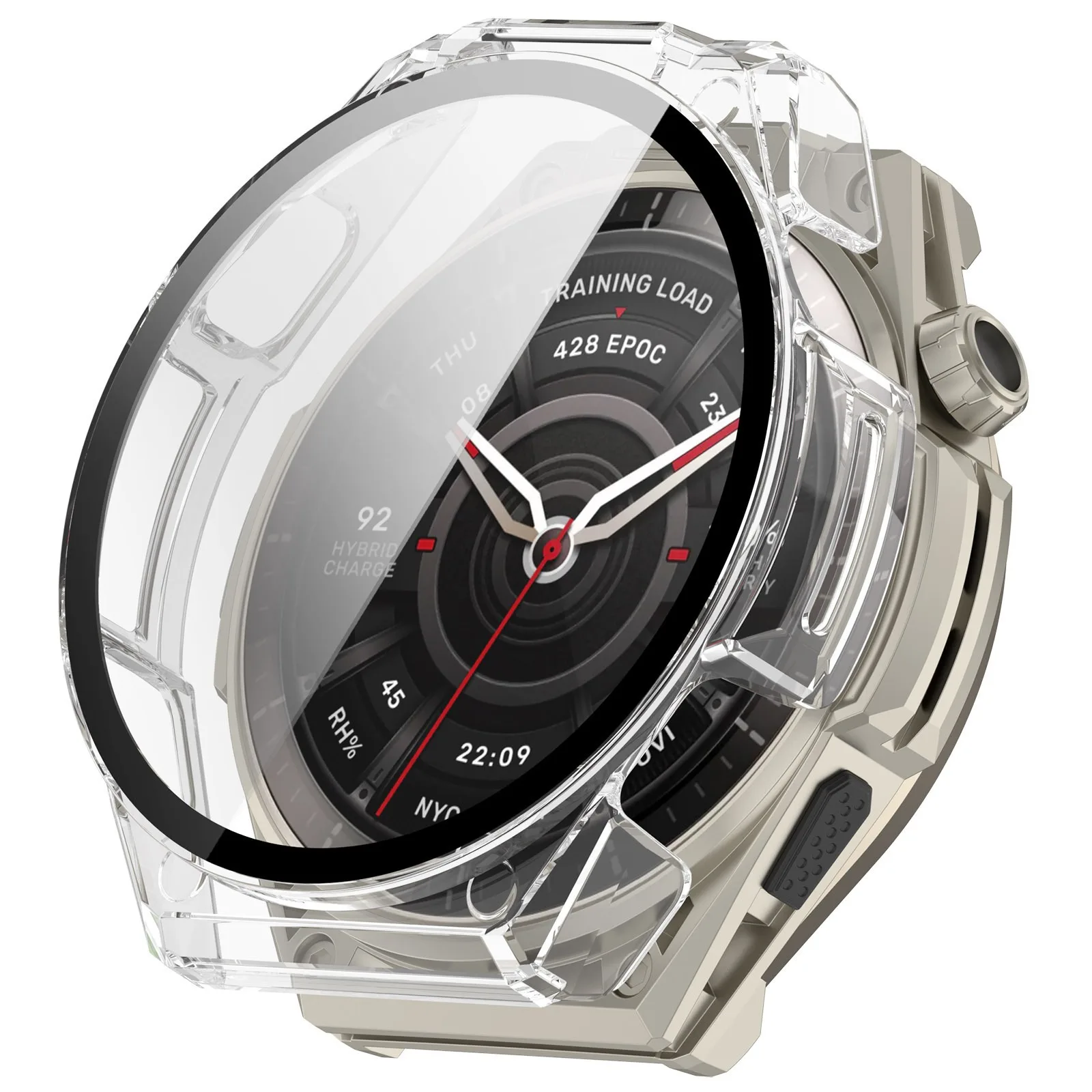 Фото Чехол для смарт-часов Amazfit Balance Ultra с защитной пленкой высокой четкости и встроенным защитным корпусом для Amazfit Balance 3 №3