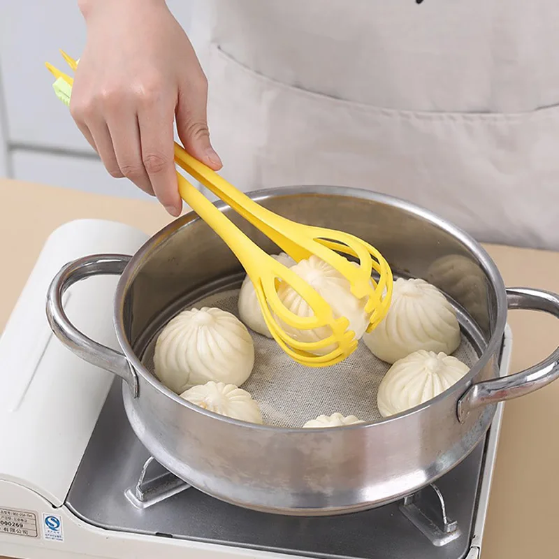 

Multifunctional Rotary Manual Egg Beater Mixer Plastic Kitchen Egg Whisk Bake Tool Egg Agitator Manual Food Clip 1Pcs
