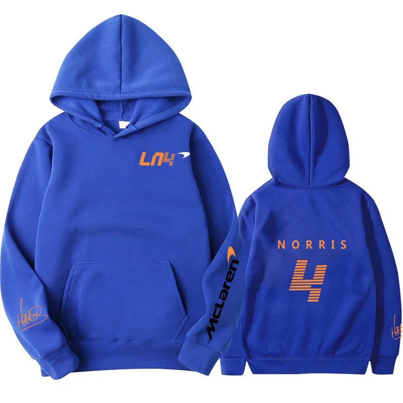 

Hoodies Autumn Winter Formula One Racer Lando Norris F1 McLaren Team Racing Fans Hoodie Team Logo Men/Women Oversized Hoodies