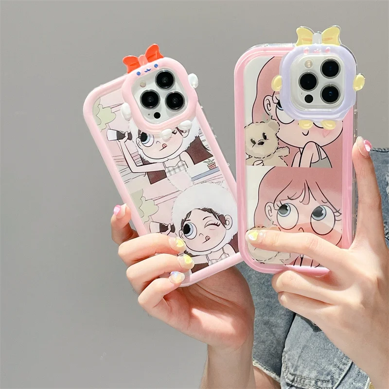 Мягкий чехол для IPhone 12 11 13 Pro Max Xs XR с мультяшными уникальными забавными монстрами