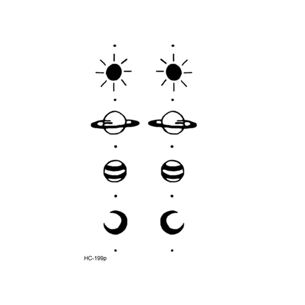 

Universal Black And White Personalized Men And Women Tattoo Sticker Chinese Text Disposable Tattoo Sticker