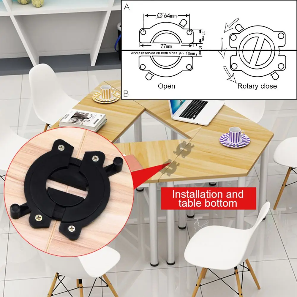 

Thicken Zinc alloy Fastener Conference table Table Top Connector Fixing Fitting Furniture Hinges Latch Bracket