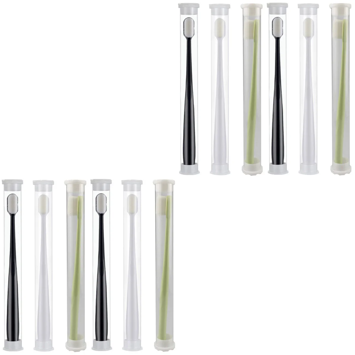 

12 Pcs Nano Pregnant Women Toothbrushes Bristles Oral Cleaning Woman Micro Toothpick Postpartum Abs Highlight Handle