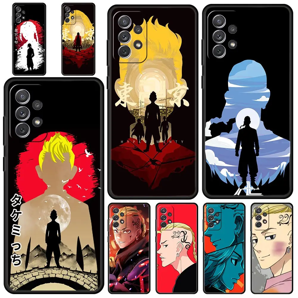 

Anime Tokyo Avengers Phone Case for Samsung Galaxy A72 A51 A71 A21S A12 A11 A31 A52S A41 A32 A01 A22 A03S A13 5G Black Cover