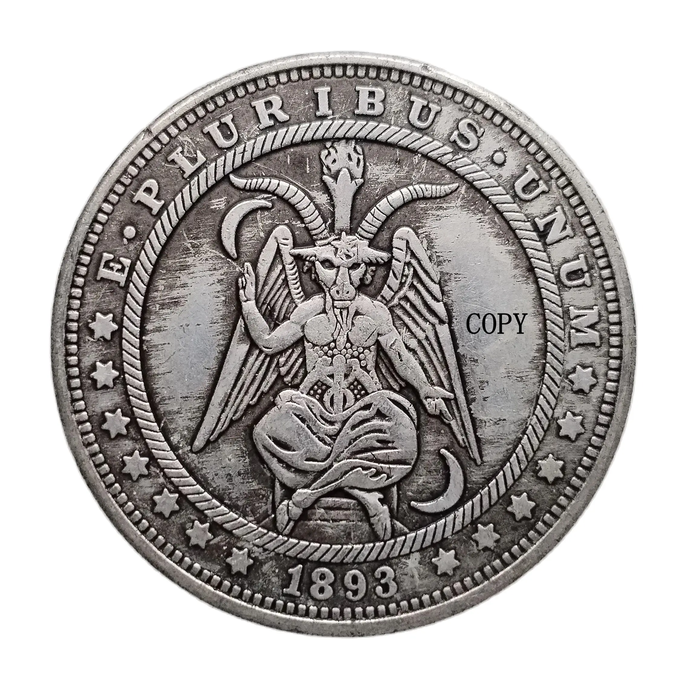 

Посеребренная копия монеты Morgan Dollar