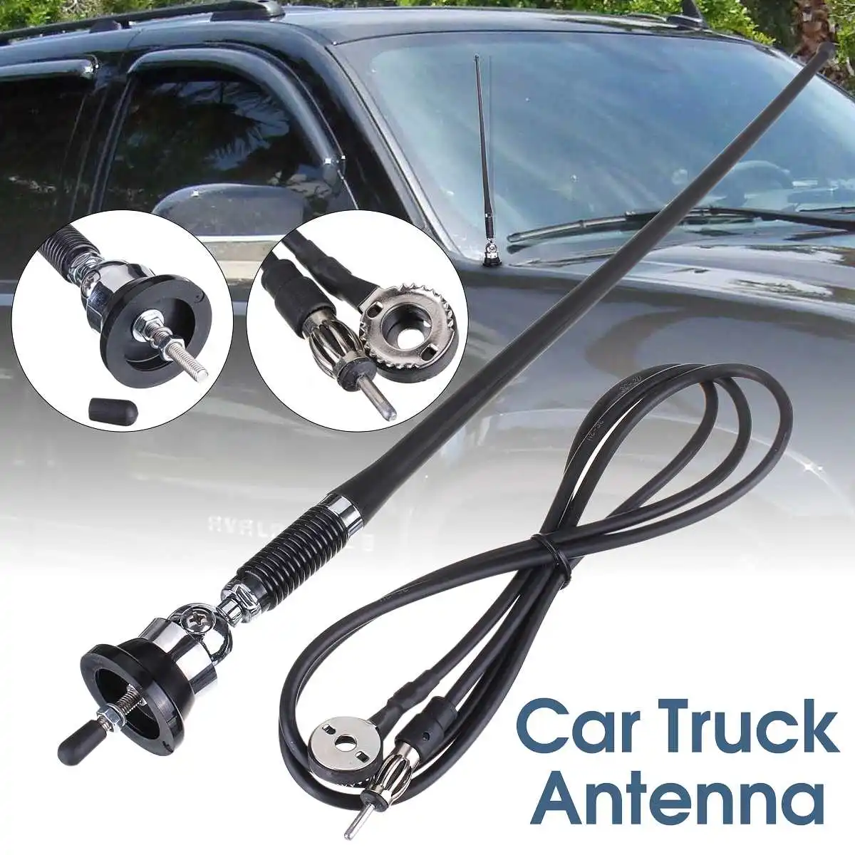

36cm Car Roof Aerial Antenna FM/AM Radio Stereo Top Mast Roof Mounting Aerial Universal For Lada VW BMW Toyota Audi Benz