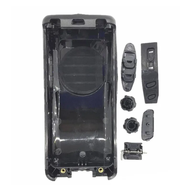 Front Panel Cover Case Housing with Volume Channel Knobs Repair Kits for Kenwood NX340 NX240 Walkie Talkie Radio Accessories
