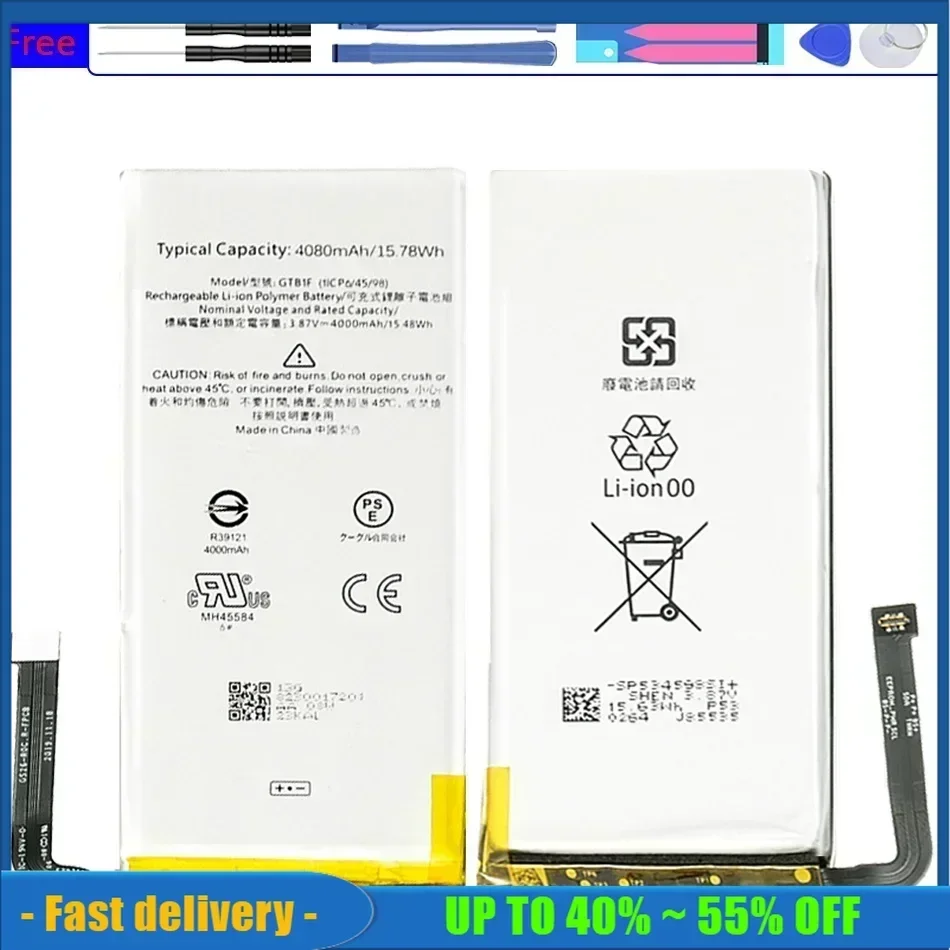 Аккумулятор мобильного телефона для Google Pixel 5 GD1YQ GTT9Q 4800 мАч высокое качество GTB1F +
