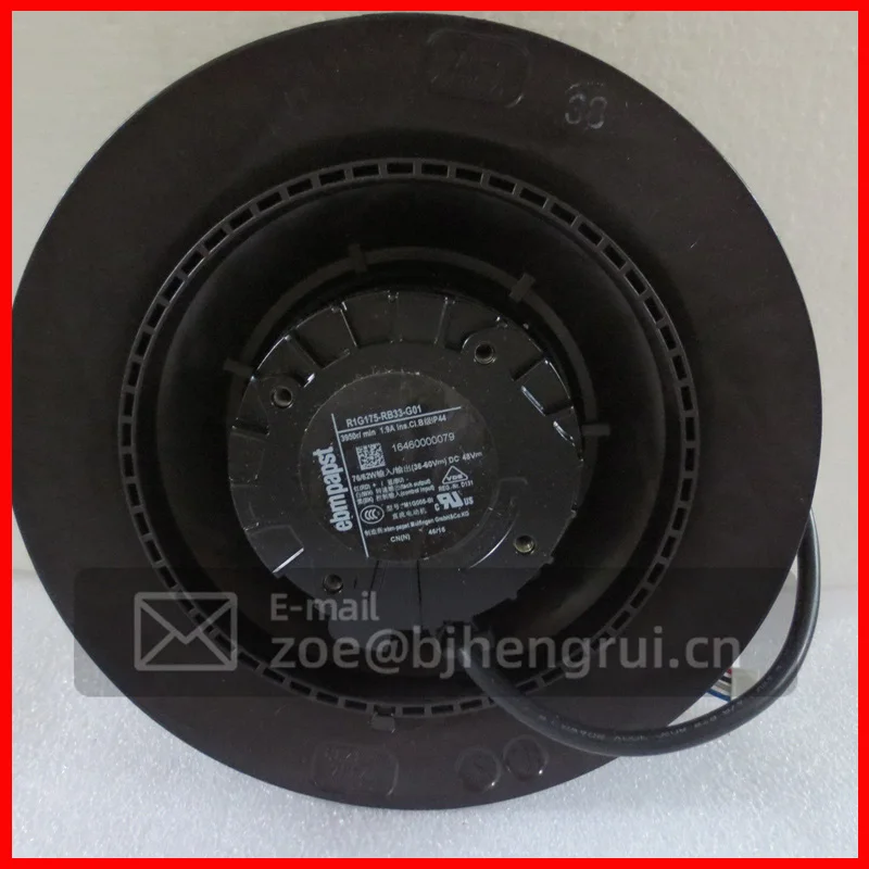 

R1G175-RB33-G01 48V DC 76/62W HVAC центробежный охлаждающий вентилятор с регулируемой скоростью