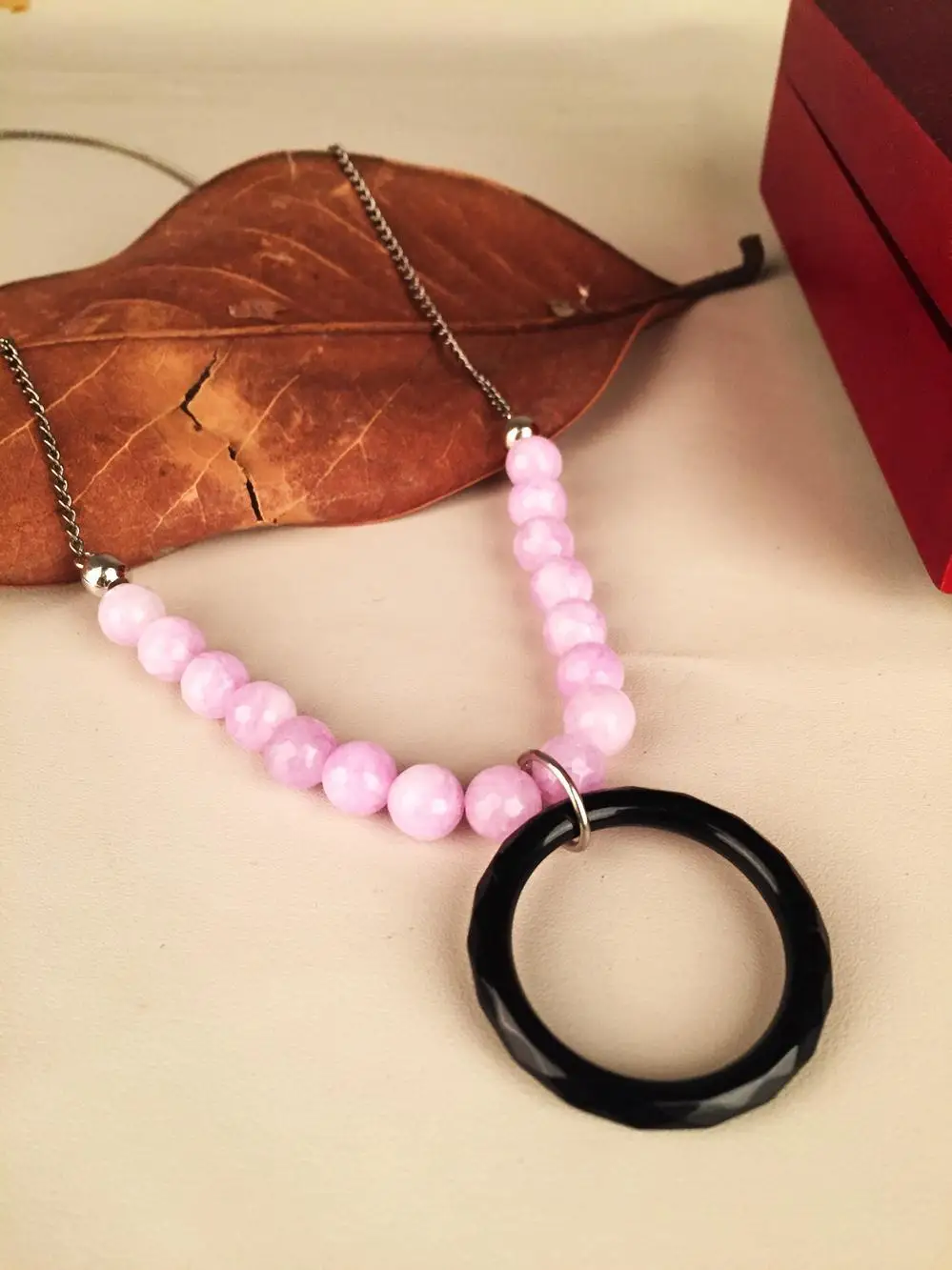 

Natural stone Women 'S Agate Stone Necklace Nrs545