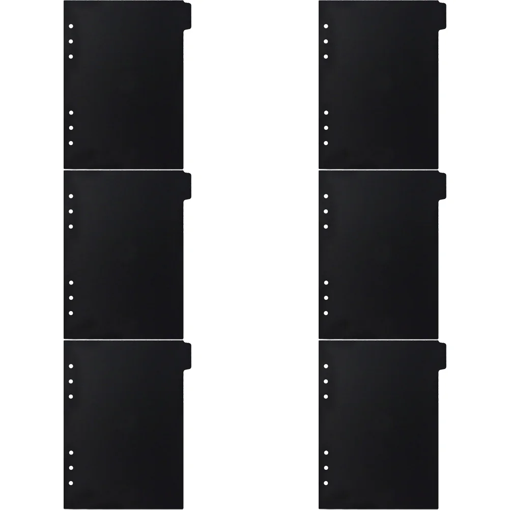 6 шт. этикетки для ноутбука формата А5 съемные вкладки переплета разделительная