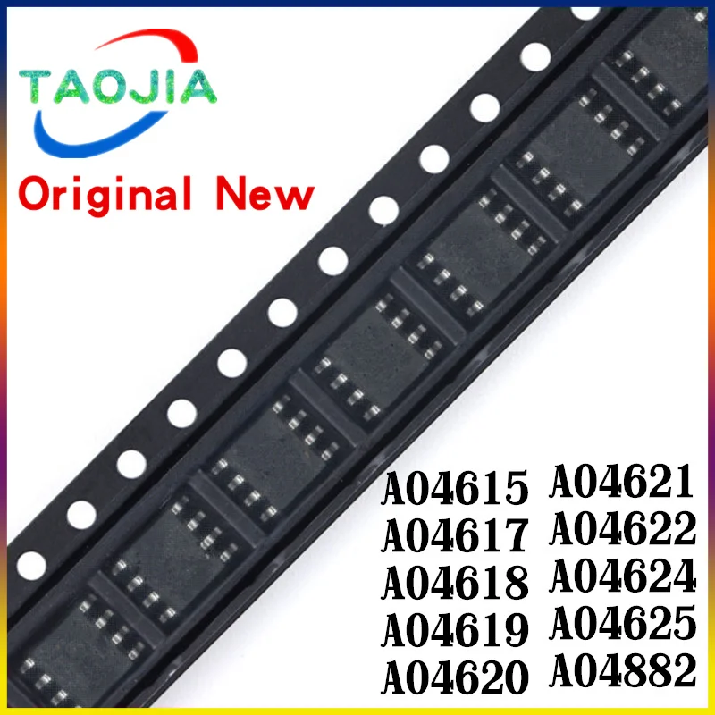 10 шт., новые микросхемы AO4615 AO4617 AO4618 AO4619 AO4620 AO4621 AO4622 AO4624 AO4625 AO4882 SOP-8 MOS FET