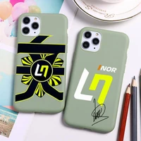 lando norris 2021 phone case for iphone 13 12 11 pro max mini xs 8 7 6 6s plus x se 2020 xr candy green silicone cover