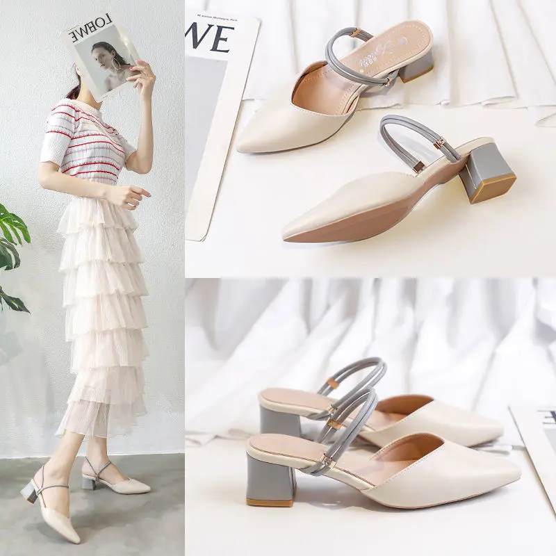 

Шлепанцы женские роскошные, сандалии на высоком каблуке, плюшевые, летние тапочки, 2022