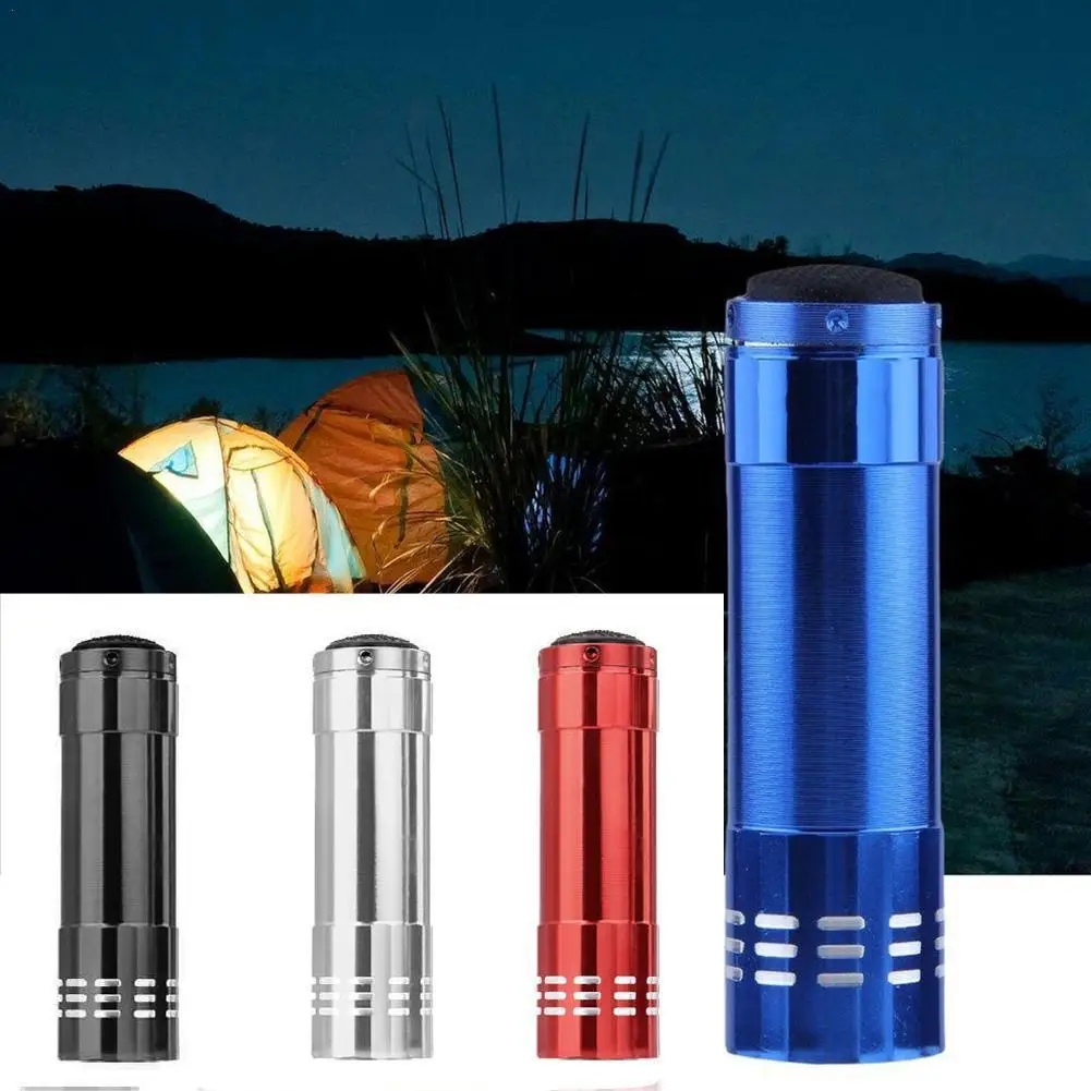 

Mini UV Ultra Violet 9 LED Flashlight Torch 4.5V Light Tactical Lamp Waterproof Lamp Portable UV Outdoor Tactical Lighting Tool