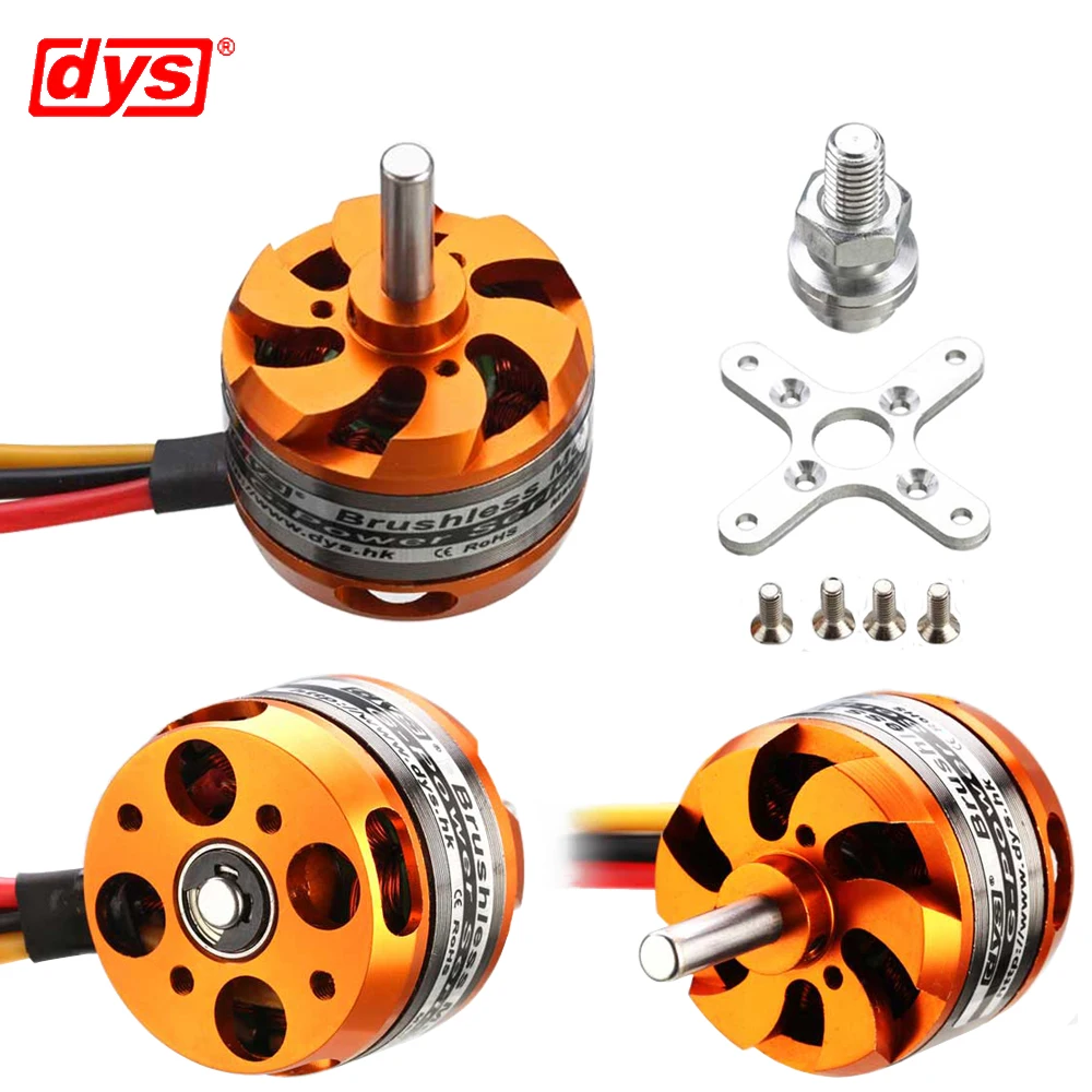 

DYS D3530 1100KV/1400KV/1700KV 2-4S 5,0mm Outrunner бесщеточный двигатель для мини мультикоптеров вертолетов радиоуправляемых моделей