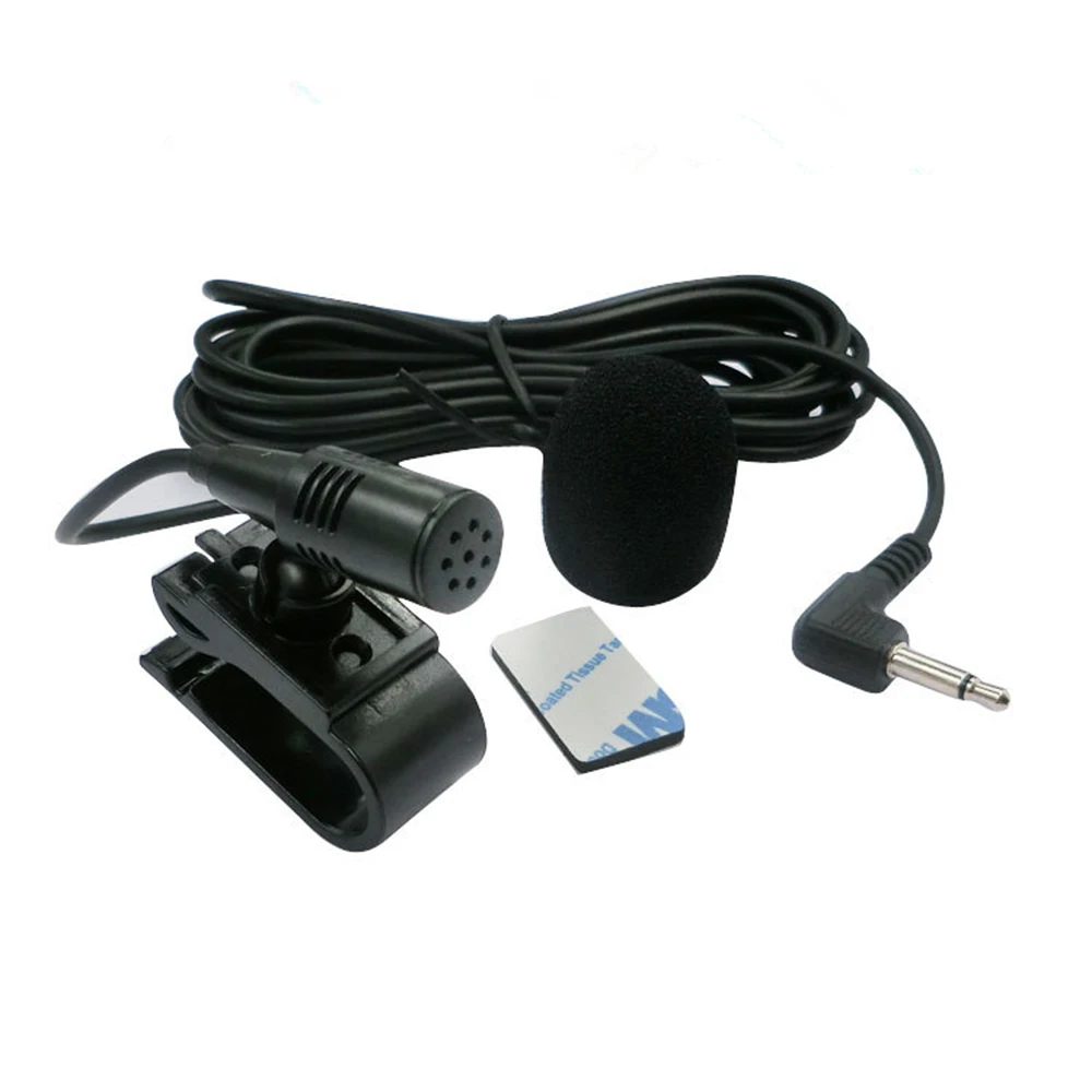 Car Microphone Micro Car Radio 3.5mm Jack Mic Stereo Mini Wired External Microphone For Auto Dvd Radio 3m Long Mini Microfono