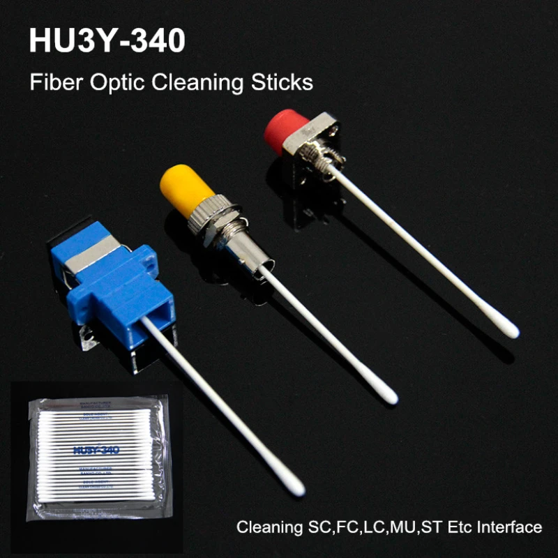

bag SANYO HU3Y-340 Fiber Optic cleaner Cotton swab 2.5MM fiber connector cleaner Sticks SC FC LC ST MU cleaning rod